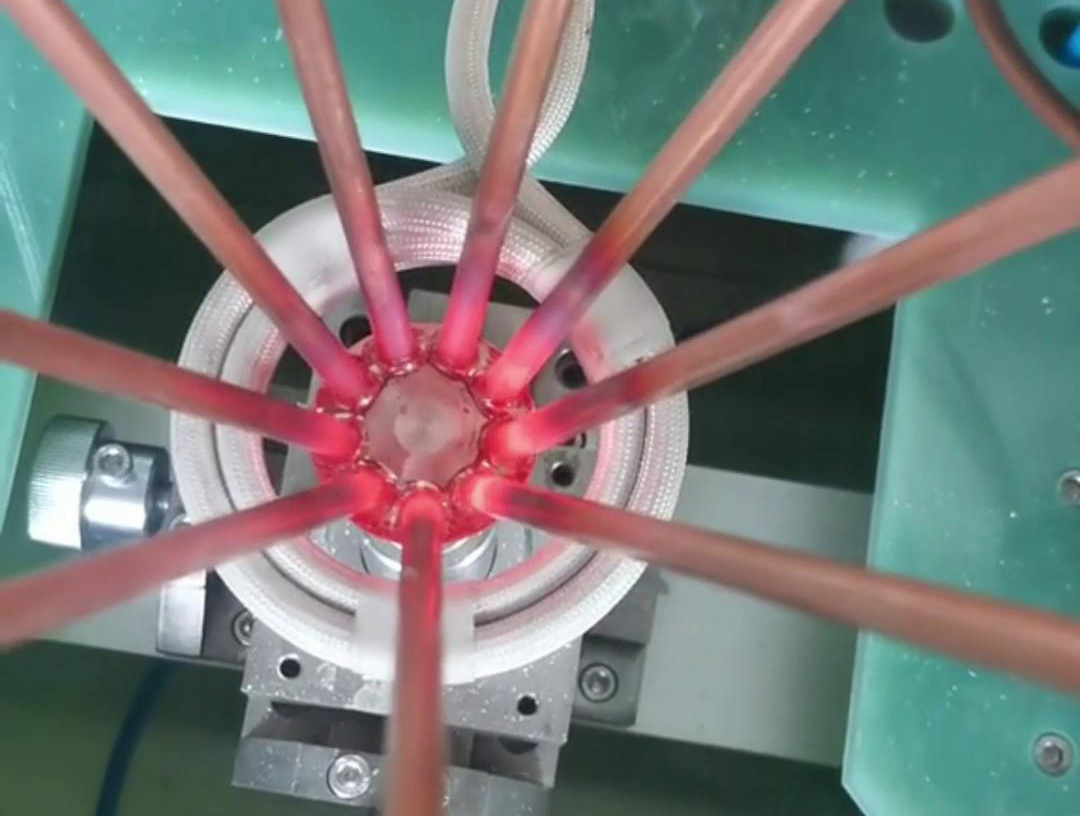 分液器高頻感應焊接，多工位高頻釬焊設備，省時省力省人工