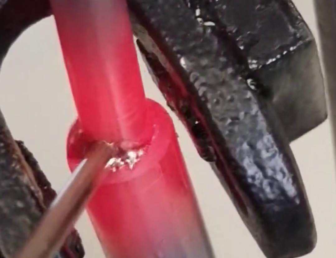 手持式高頻焊機(jī)，銅管焊接工藝演示